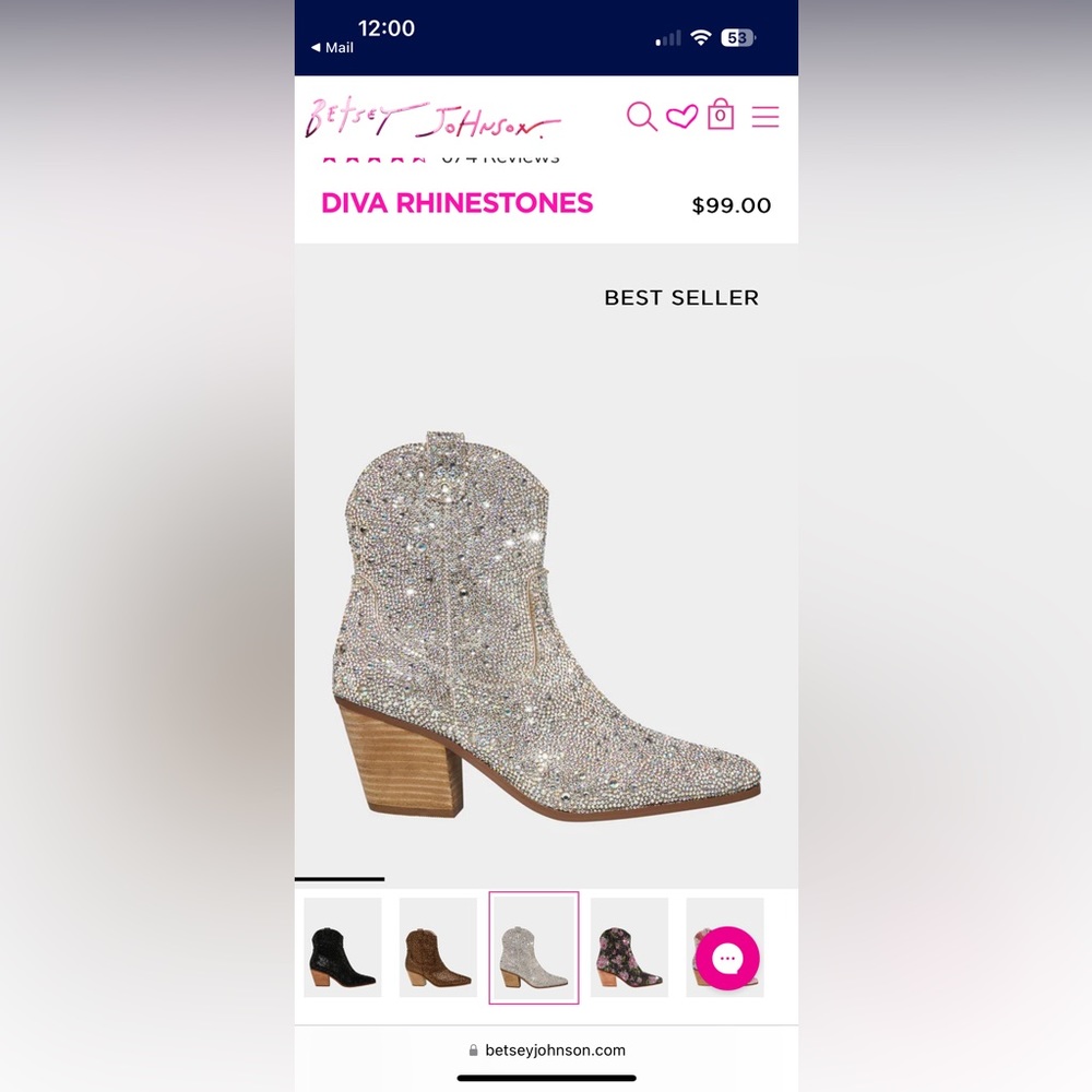 Betsey Johnson Diva booties